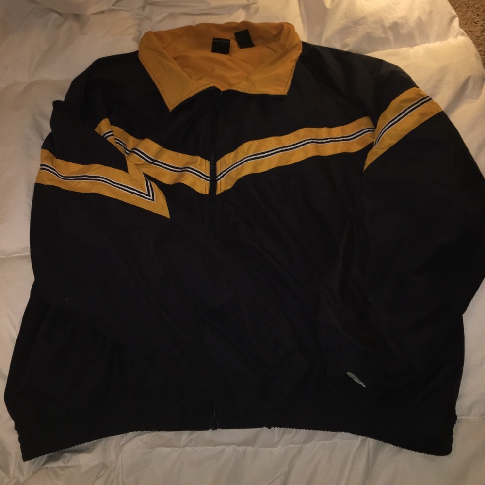 Vintage 80s USA Olympics Navy and Gold Jacket